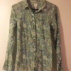 J. Crew Silk/cotton “The Perfect Shirt” Blouse